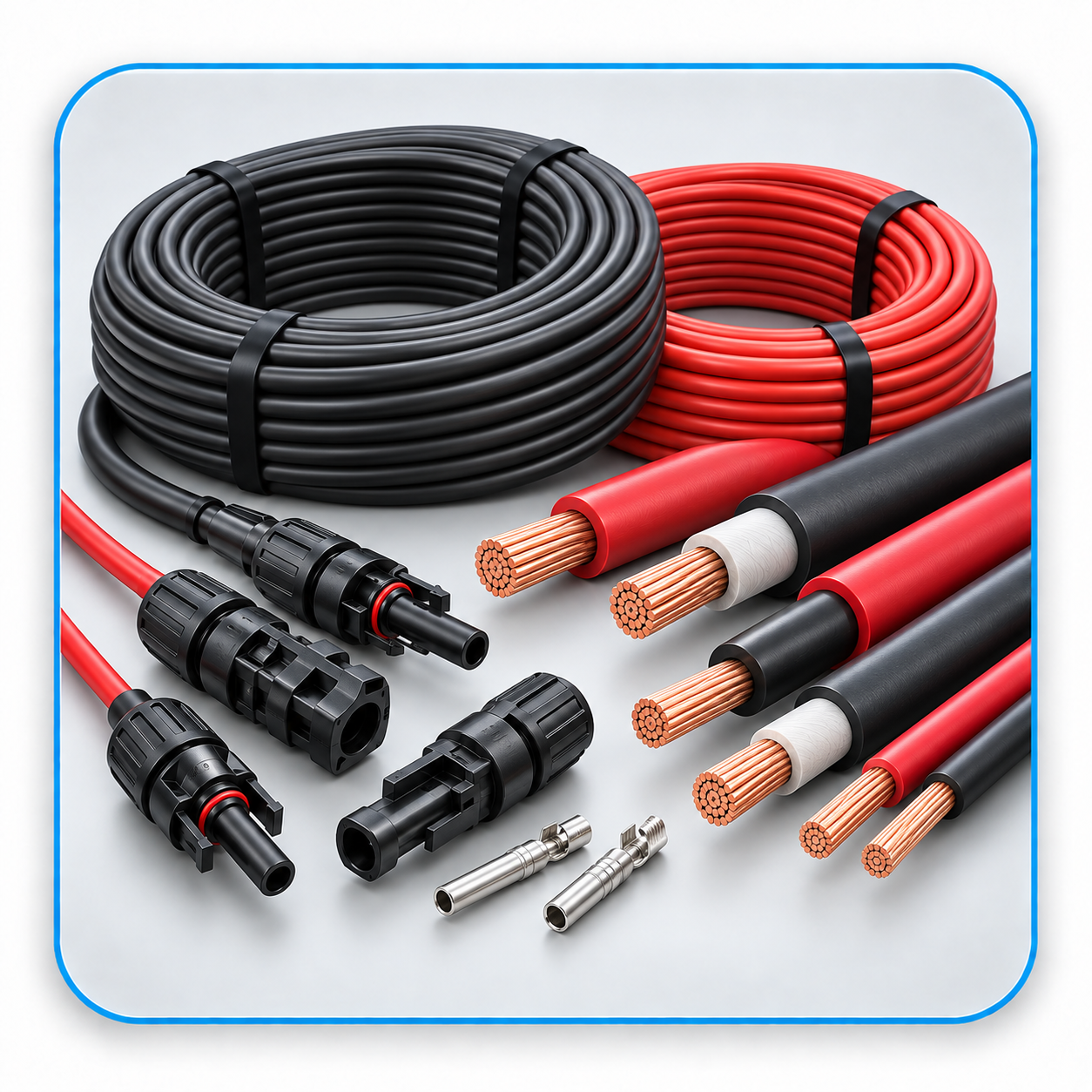 Electrical cables for solar energy